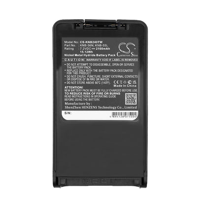 Replacement Battery for Kenwood TK-3140 – Two-Way Radio – 2100mAh / 7.2V