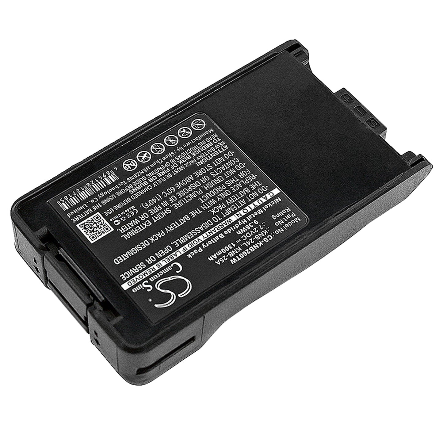 Replacement Battery for Kenwood  FTH1010 – Two-Way Radio – 1300mAh / 9.36Wh / 7.2V