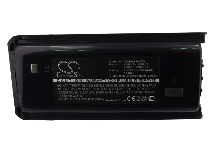 Replacement Battery for Kenwood  NX-240 – Two-Way Radio – 2500mAH / 18.00Wh / 7.2V