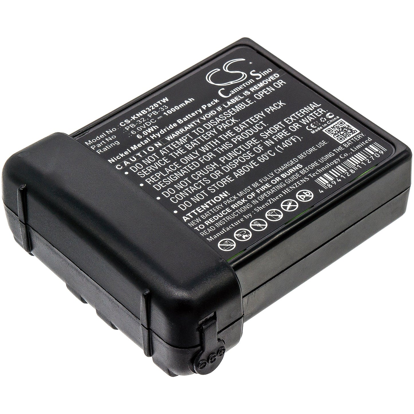 Replacement Battery for Kenwood  H-79A – Two-Way Radio – 1000mAh / 6.00Wh / 6.0V