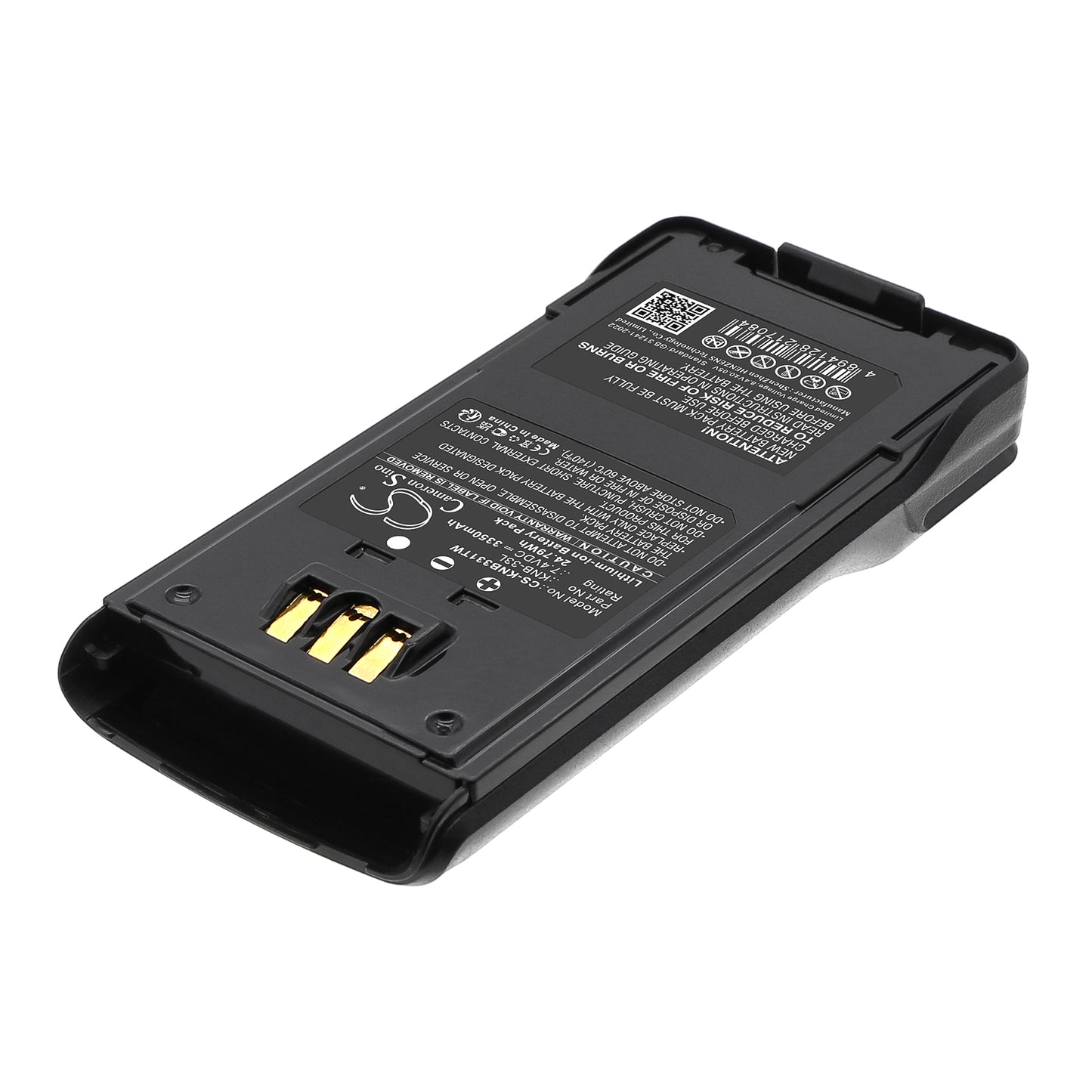 Replacement Battery for KENWOOD KNB-33L, KNB-54N, TK-5210,5310,3185,3160,3180K,5310GK,5310K,2180,3180, Li-ion 3350mAh