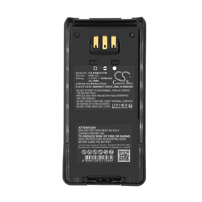 Replacement Battery for KENWOOD KNB-33L, KNB-54N, TK-5210,5310,3185,3160,3180K,5310GK,5310K,2180,3180, Li-ion 3350mAh