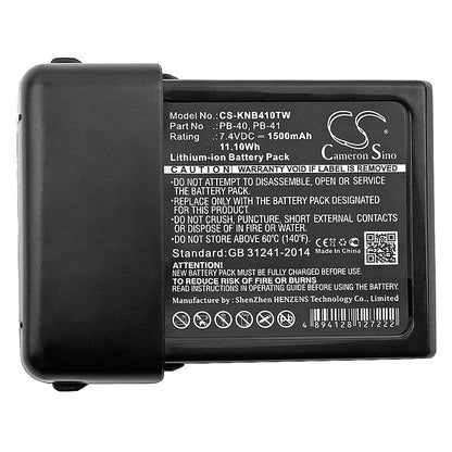 Replacement Battery for Kenwood  TK-2118 – Two-Way Radio – 1500mAh / 11.10Wh / 7.4V