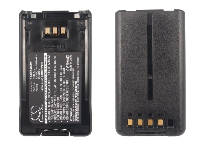 Replacement Battery for Kenwood  NX-200 – Two-Way Radio – 1800mAh / 13.32Wh / 7.4V
