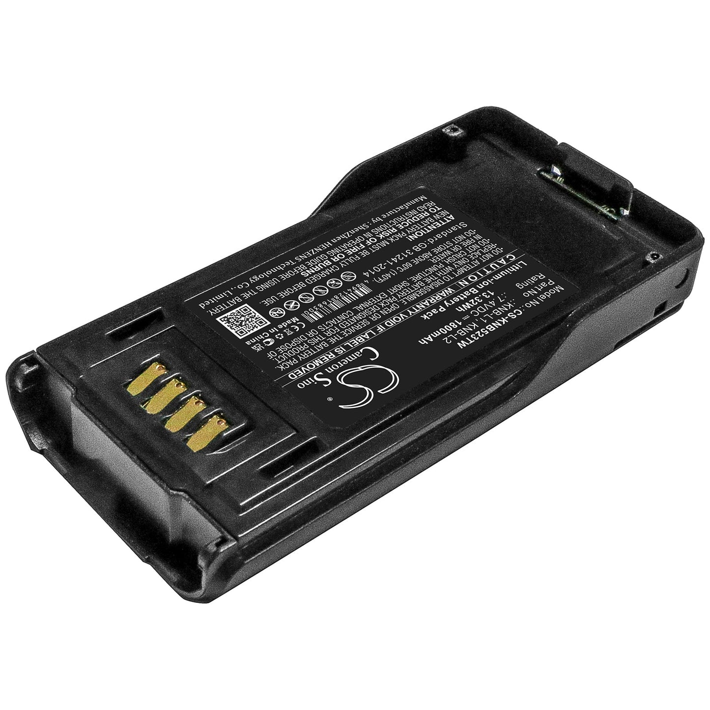 Replacement Battery for Kenwood  NX-5000 – Two-Way Radio – 1800mAh / 13.32Wh / 7.4V