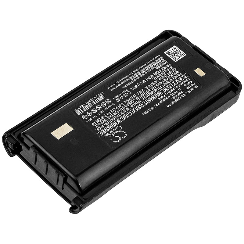 Replacement Battery for Kenwood  NX-240 – Two-Way Radio – 2600mAh / 19.24Wh / 7.4V