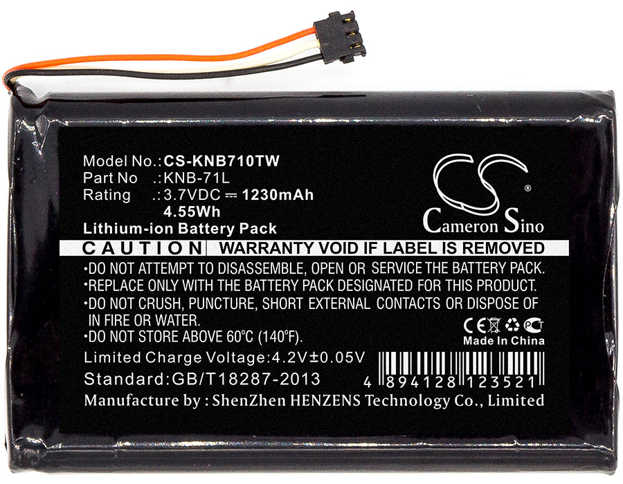 Replacement Battery for Kenwood PKT-23 – Two-Way Radio – 1230mAh / 3.7V - image 3