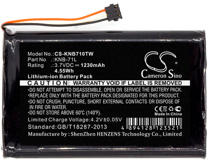 Replacement Battery for Kenwood PKT-23 – Two-Way Radio – 1230mAh / 3.7V - image 3