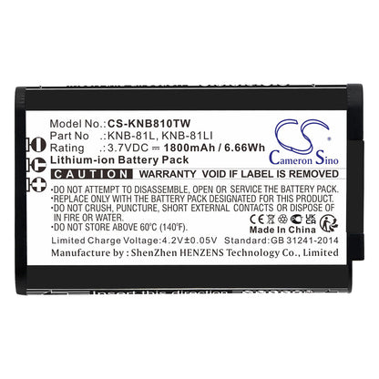 Replacement Battery for Kenwood NX-P500 – Two-Way Radio – 1800mAh / 3.7V - image 3