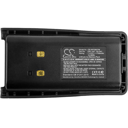 Replacement Battery for Kirisun  FP-560 – Two-Way Radio – 1700mAh / 12.58Wh / 7.4V