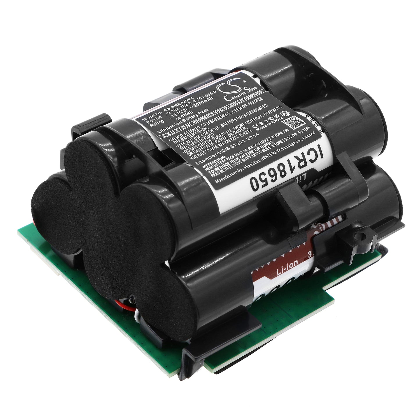 Replacement Battery for Karcher  064200, VC 4i, VC 4i Cordless, VC 4i Plus Vacuum – 3000mAh / 54.00Wh