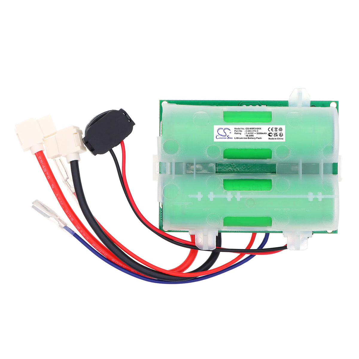 Replacement Battery for Karcher 1.055- 363.0 – Vacuum – 2500mAh / 7.4V