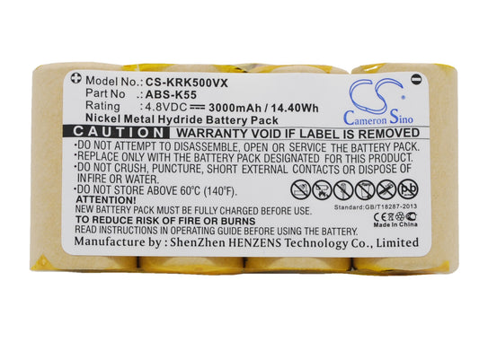 Replacement Battery for Karcher K50 – Vacuum – 3000mAh / 4.8V