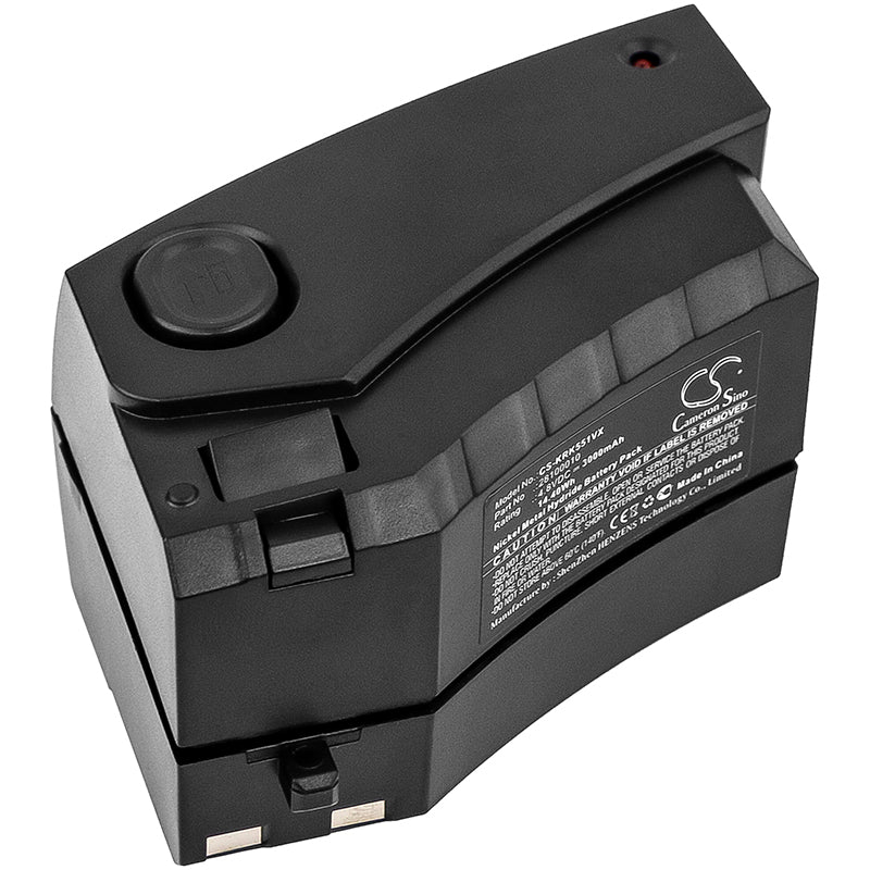 Replacement Battery for Karcher  1.258-505.0, 12585050, 1258-5050, K55 Cordless Electric Broom, KC55, KC55 Plus Vacuum – 3000mAh / 14.40Wh
