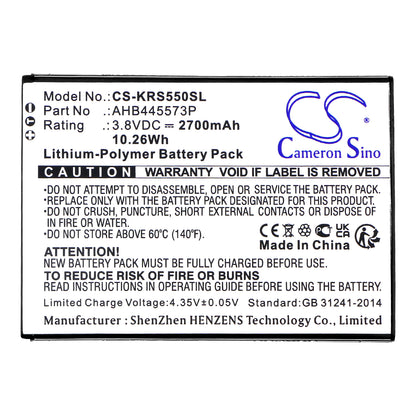 Replacement Battery for Konrow EASY K55 – Mobile, SmartPhone – 2700mAh / 3.8V