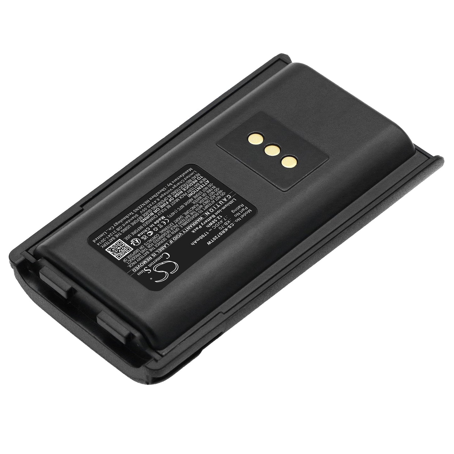 Replacement Battery for Kirisun  PT4208 – Two-Way Radio – 1700mAh / 12.58Wh / 7.4V