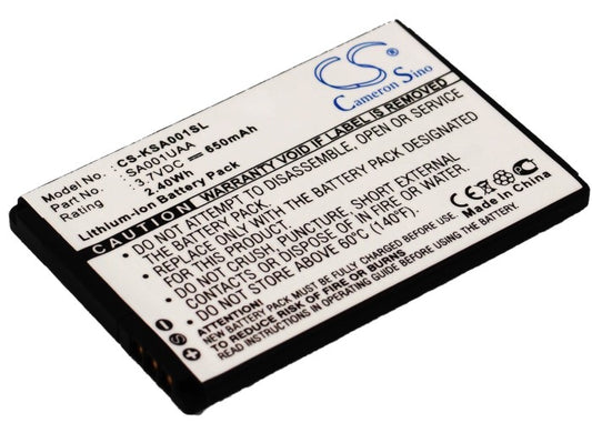 Replacement Battery for KDDI | Kyocera | Sanyo IS01 – Mobile, SmartPhone – 650mAh / 3.7V
