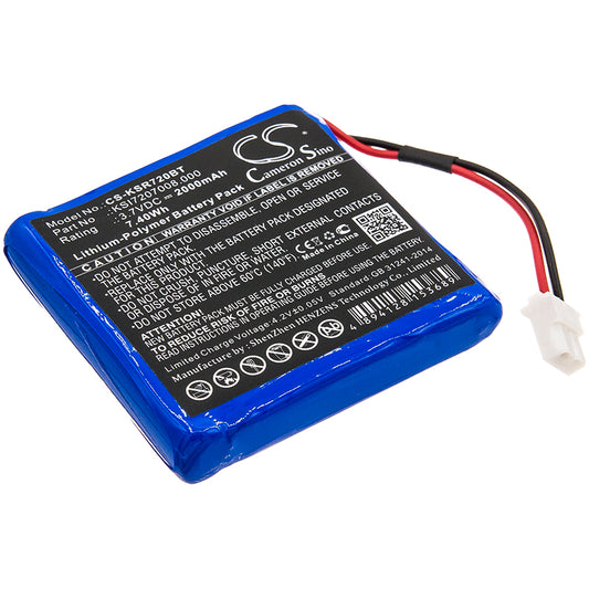 Replacement Battery for Ksenia Radius Indoor Siren – Alarm System – 2000mAh / 3.7V