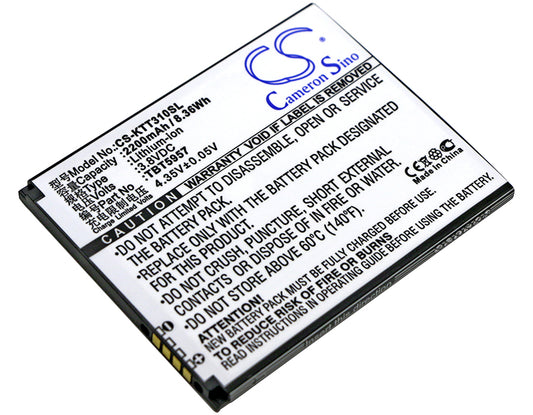 Replacement Battery for K-Touch | Highscreen Touch 3 – Mobile, SmartPhone – 2200mAh / 3.8V