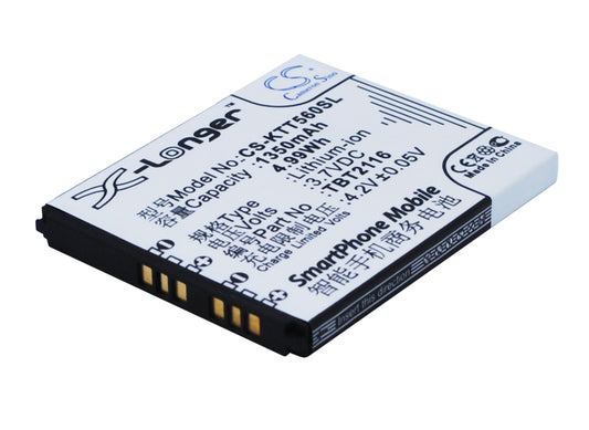 Replacement Battery for K-Touch E379 – Mobile, SmartPhone – 1350mAh / 3.7V