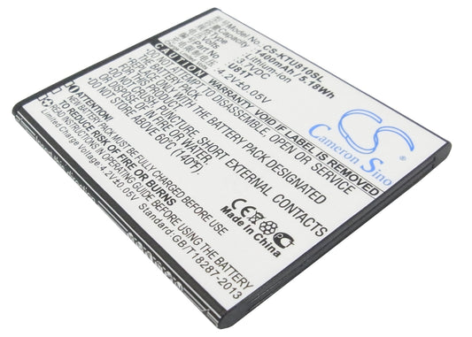 Replacement Battery for K-Touch U81T – Mobile, SmartPhone – 1400mAh / 3.7V