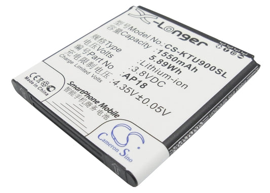 Replacement Battery for K-Touch | BLU U9 – Mobile, SmartPhone – 1550mAh / 3.8V