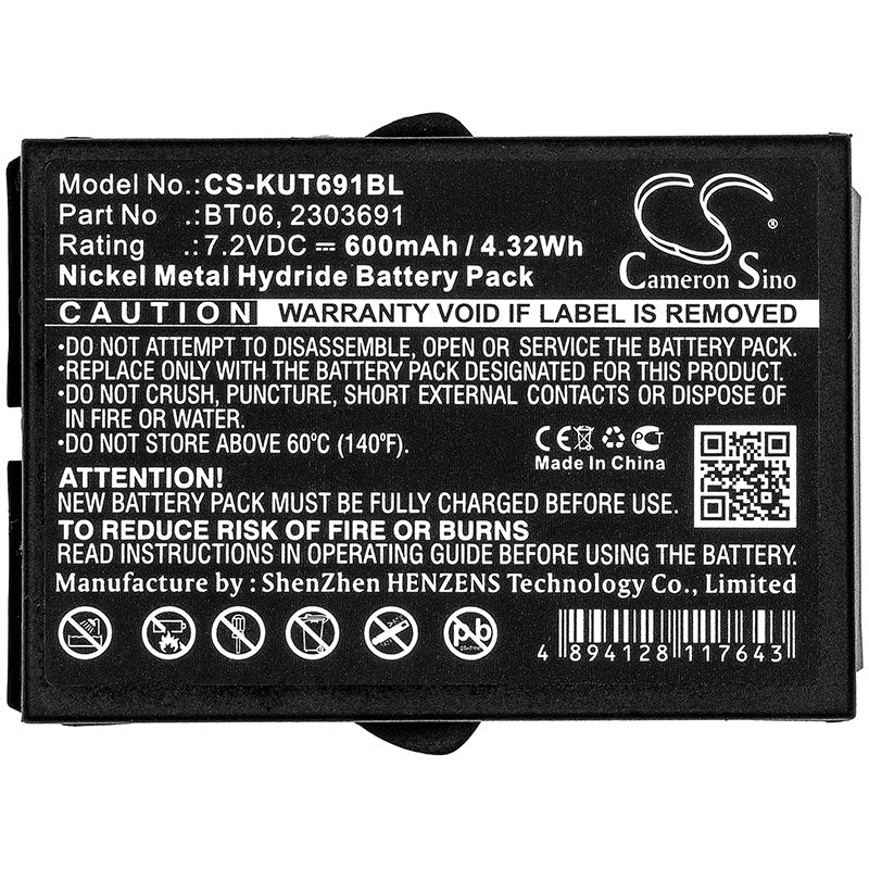 Replacement Battery for IKUSI  2303691 – Crane Remote Control – 600mAh / 4.32Wh / 7.2V