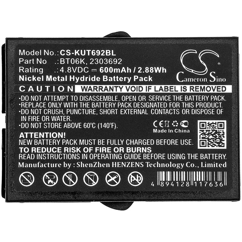 Replacement Battery for IKUSI  2303692 – Crane Remote Control – 600mAh / 2.88Wh / 4.8V