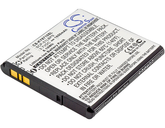 Replacement Battery for Kyocera E6710 – Mobile, SmartPhone – 1650mAh / 3.7V