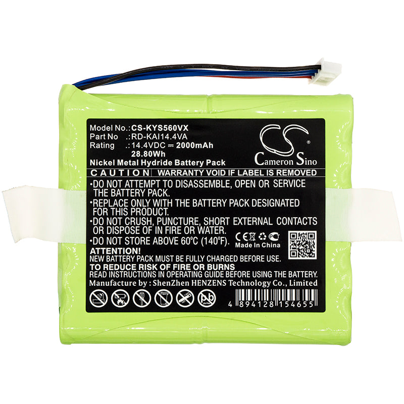 Replacement Battery for Kaily S560 – Vacuum – 2000mAh / 14.4V