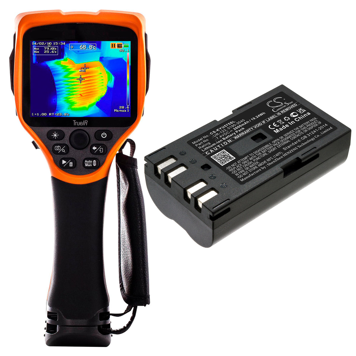 Replacement Battery for Keysight U5752A – Thermal Camera – 2600mAh / 7.4V