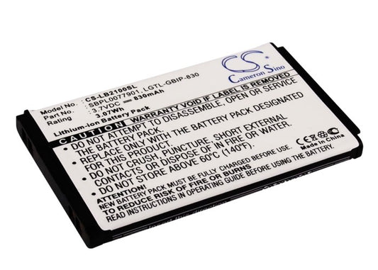 Replacement Battery for LG B2000 – Mobile, SmartPhone – 830mAh / 3.7V