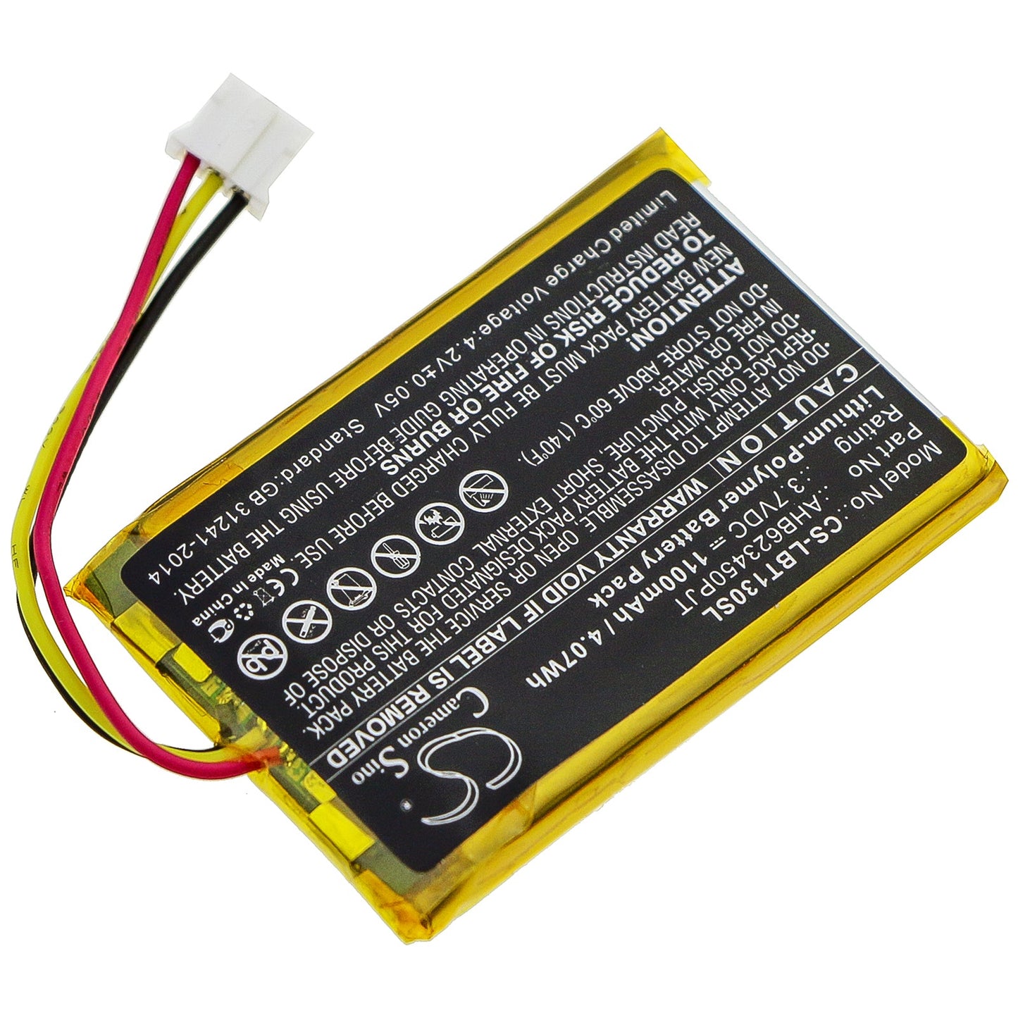 Replacement Battery for OKAYO  Digital Pendant Transmitter – Wireless Headset – 1100mAh / 4.07Wh / 3.7V