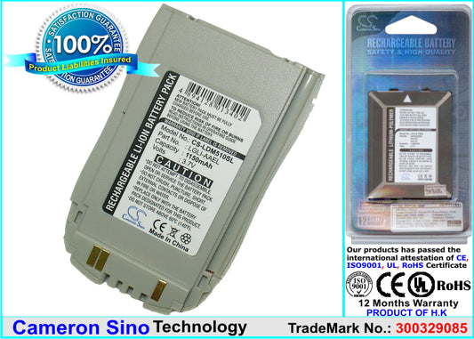 Replacement Battery for LG 510(CDMA) – Mobile, SmartPhone – 1150mAh / 3.7V