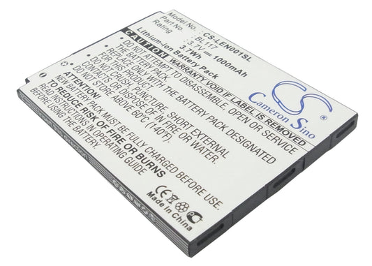 Replacement Battery for Lenovo O1 – Mobile, SmartPhone – 1000mAh / 3.7V