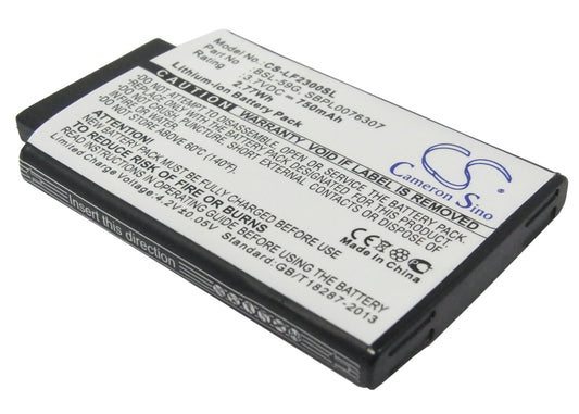 Replacement Battery for LG F2300 – Mobile, SmartPhone – 750mAh / 3.7V