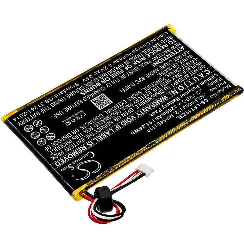 Replacement Battery for LeapFrog LeapPad Platinum Kids Learning – Tablet – 3200mAh / 3.7V - image 2