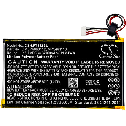 Replacement Battery for LeapFrog LeapPad Platinum Kids Learning – Tablet – 3200mAh / 3.7V - image 3