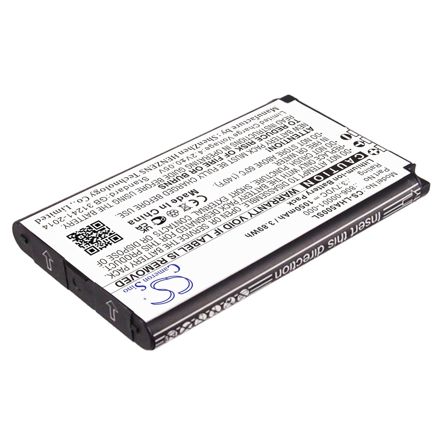 Replacement Battery for Lightspeed  A500 – Wireless Headset – 1050mAh / 3.89Wh / 3.7V