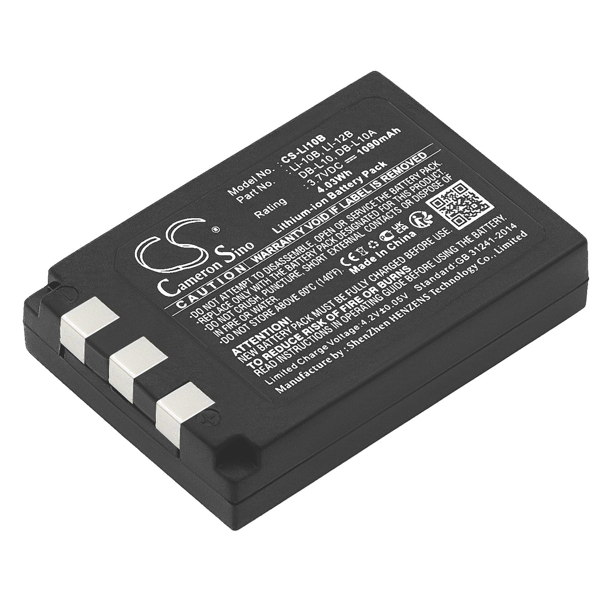 Replacement Battery for Olympus | Sanyo Stylus 1000 – Camera – 1090mAh / 3.7V