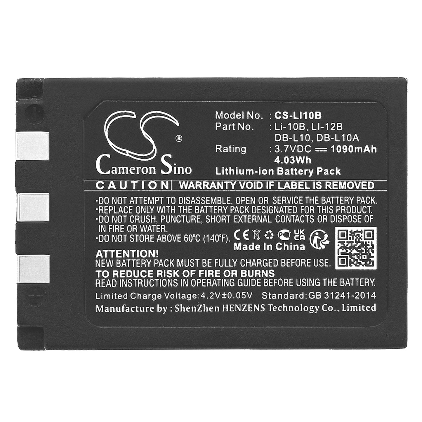 Replacement Battery for OLYMPUS  Camedia C-470 Zoom – Camera – 1090mAh / 3.7V