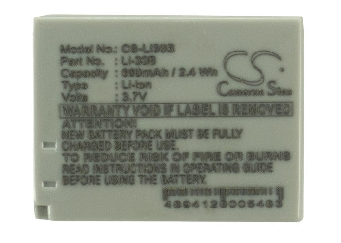 Replacement Battery for Olympus Stylus Verve Digital S – Camera – 650mAh / 3.7V - image 5