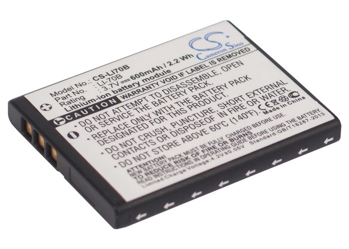 Replacement Battery for Olympus  FE-4020 – Camera – 600mAh / 3.7V
