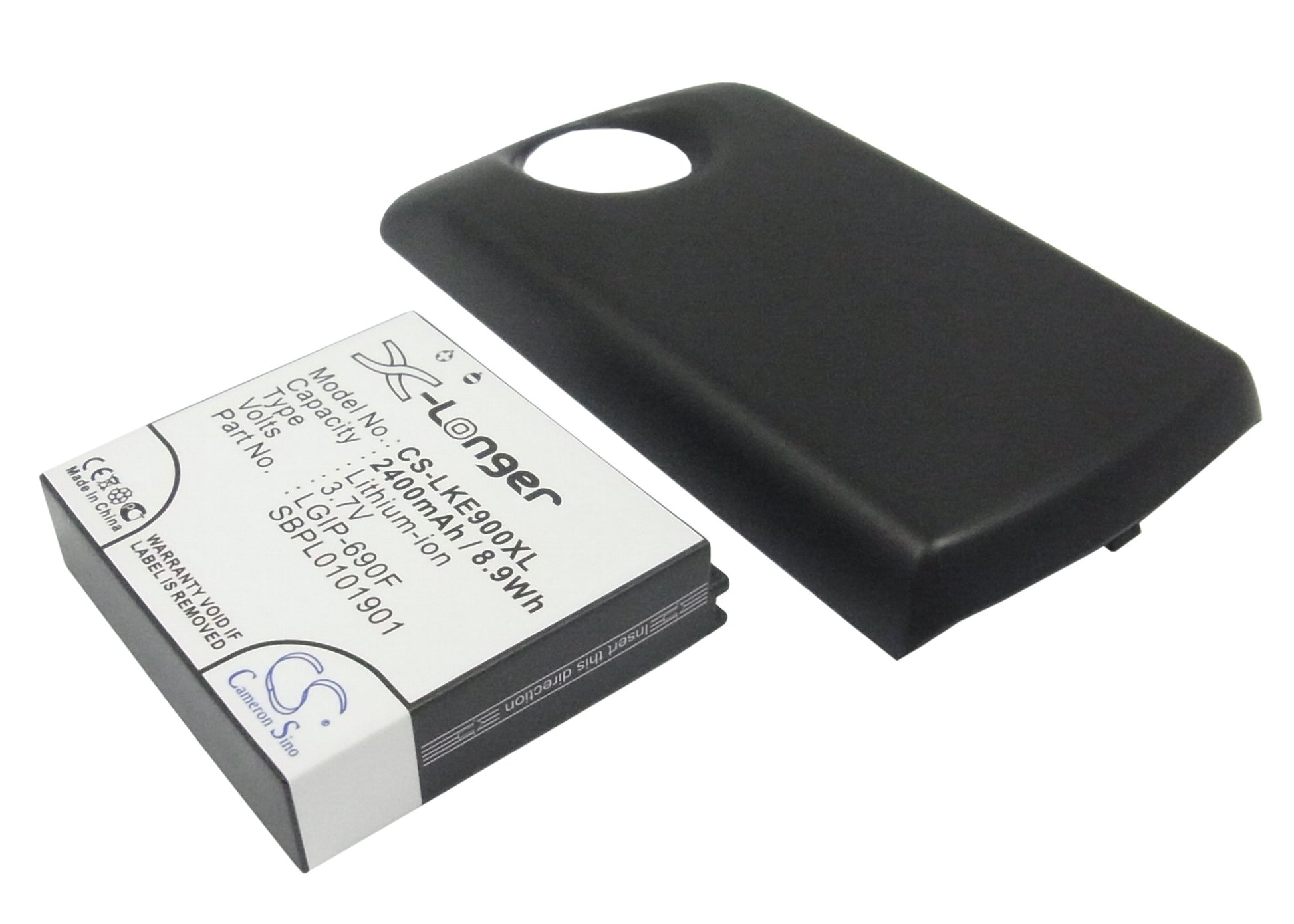 Replacement Battery for LG Optimus 7 – Mobile, SmartPhone – 2400mAh / 3.7V - image 1