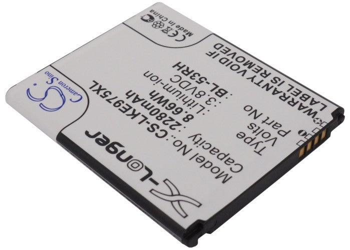 Replacement Battery for LG Optimus GJ – Mobile, SmartPhone – 2280mAh / 3.8V - image 2