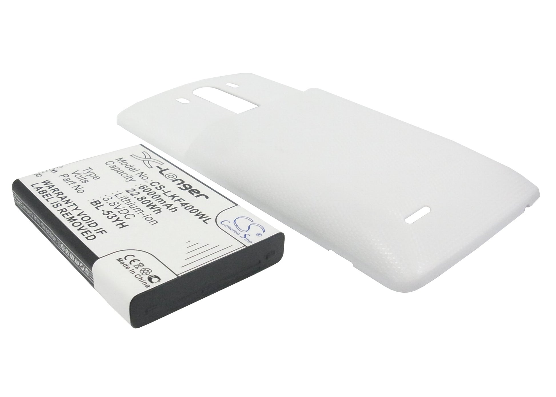 Replacement Battery for LG G3 – Mobile, SmartPhone – 6000mAh / 3.8V - image 1