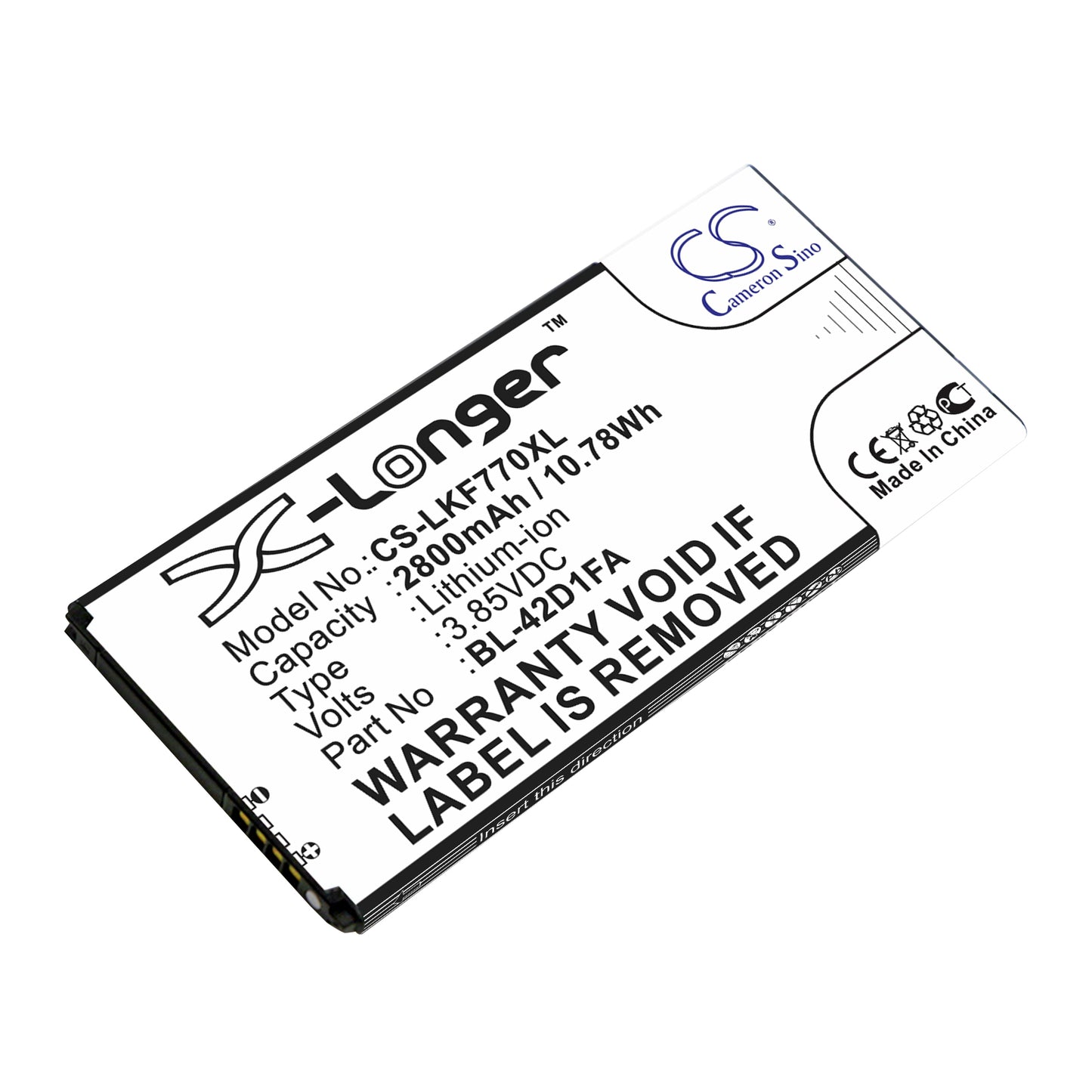 Replacement Battery for LG G5 Mini – Mobile, SmartPhone – 2800mAh / 3.85V - image 1