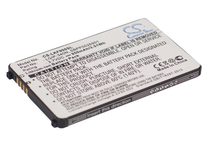 Replacement Battery for Sprint | LG | Virgin Mobile LX265 – Mobile, SmartPhone – 950mAh / 3.7V - image 1
