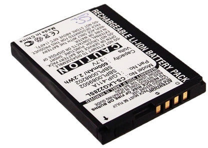 Replacement Battery for LG  CG180 – Mobile, SmartPhone – 600mAh/2.22Wh / 3.7V