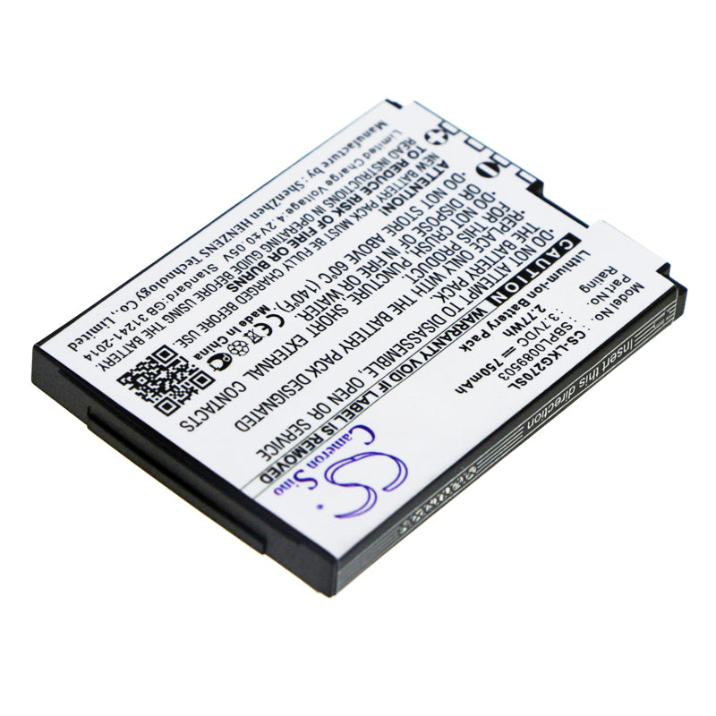 Replacement Battery for LG KG270 – Mobile, SmartPhone – 750mAh / 3.7V - image 2
